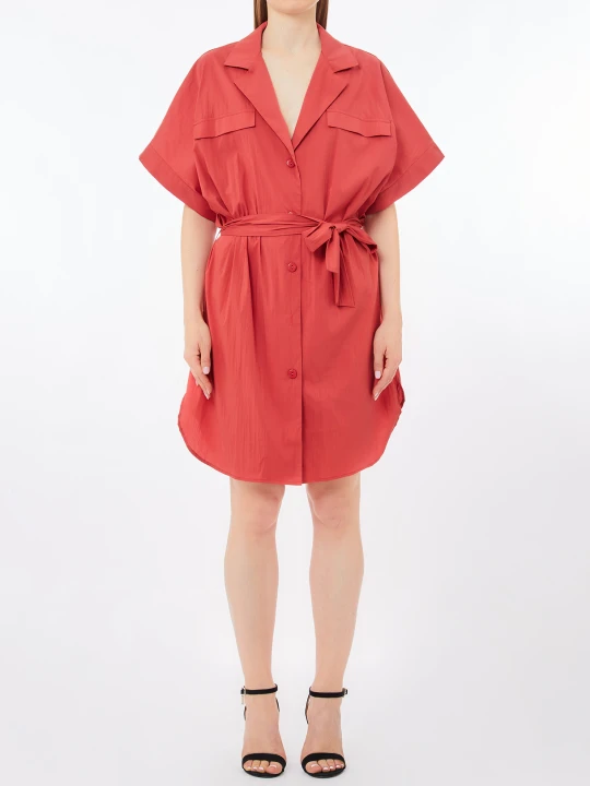 Zdjęcie produktu Liu Jo Cotton Shirt Dress czerwony