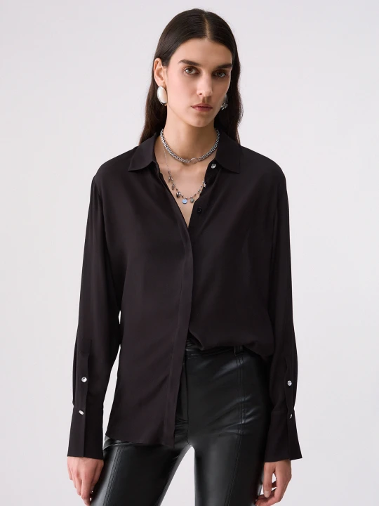 Zdjęcie produktu Liu Jo Crepe De Chine Shirt czarny