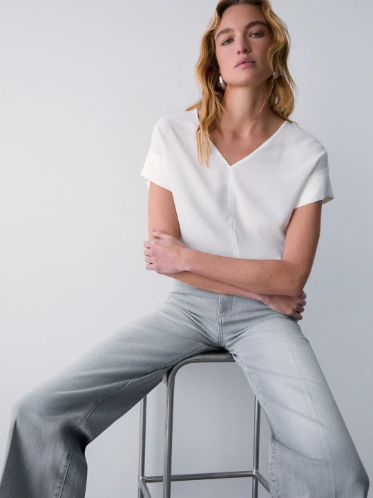 Zdjęcie produktu Liu Jo Crepe De Chine Top biały