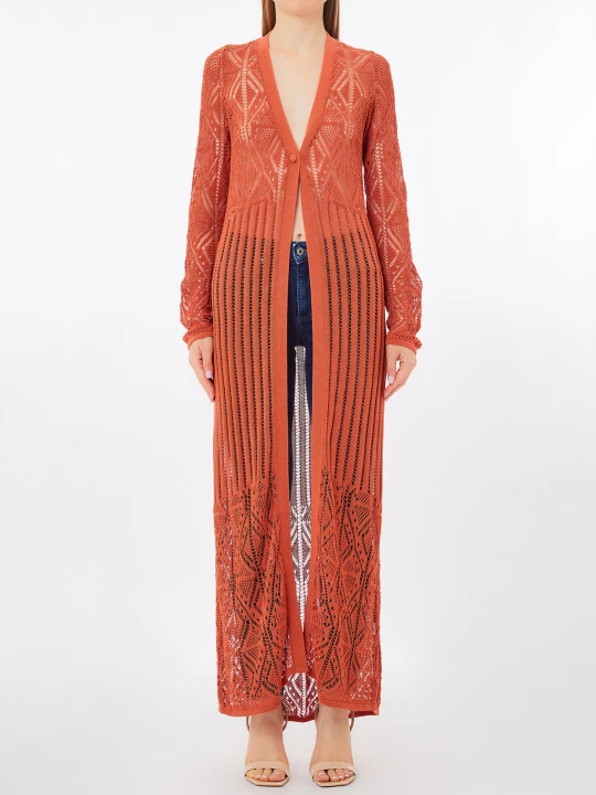 Zdjęcie produktu Liu Jo Crochet Cardigan Terracotta