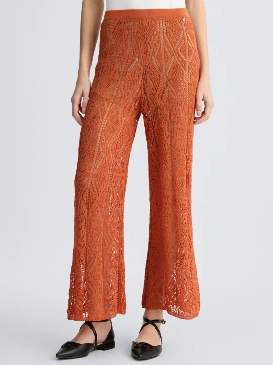 Zdjęcie produktu Liu Jo Crochet Trousers Terracotta