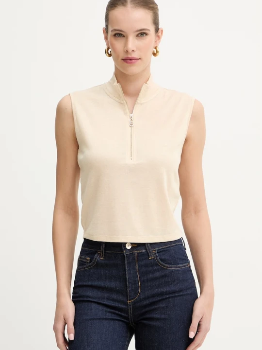 Zdjęcie produktu Liu Jo crop top damski beżowy
