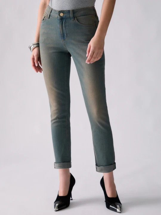 Zdjęcie produktu Liu Jo Cropped Skinny Jeans Amazing Fit Blue Denim