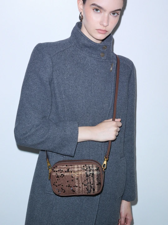 Zdjęcie produktu Liu Jo Crossbody Bag Checked Small Dark Brown