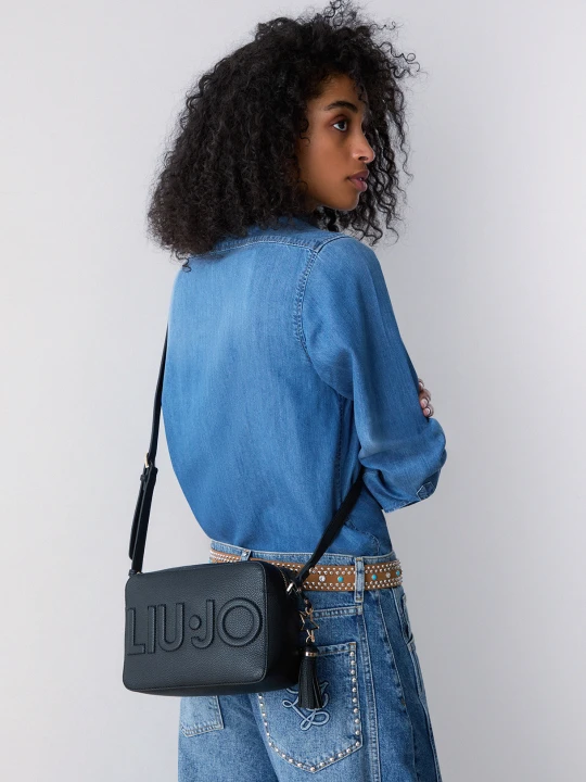 Zdjęcie produktu Liu Jo Medium Crossbody Bag With Charm czarny