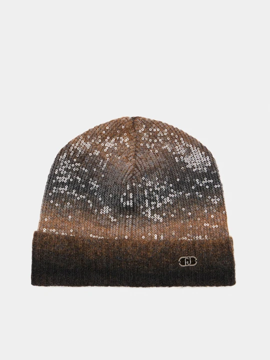 Zdjęcie produktu Liu Jo Dégradé Wool-blend Hat brązowy