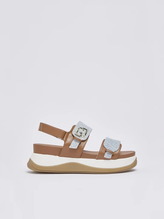Zdjęcie produktu Liu Jo Denim Jacquard Sandals Light Blue