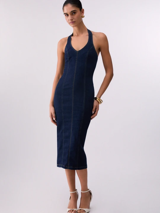 Zdjęcie produktu Liu Jo Denim Midi Dress Dark Denim