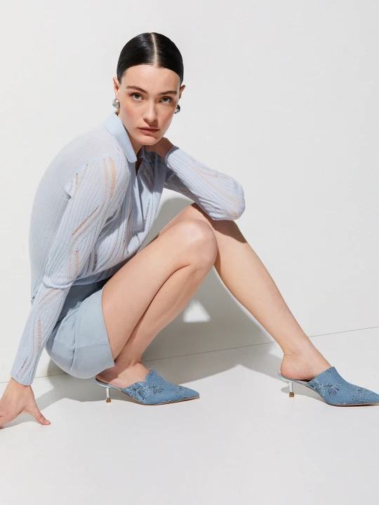 Zdjęcie produktu Liu Jo Denim Mules Light Blue