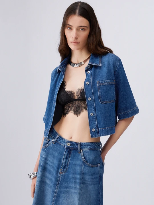 Zdjęcie produktu Liu Jo Denim Shirt Dark Blue Denim