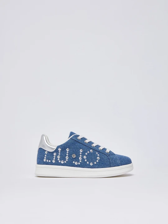 Zdjęcie produktu Liu Jo Denim Sneakers With Studs niebieski