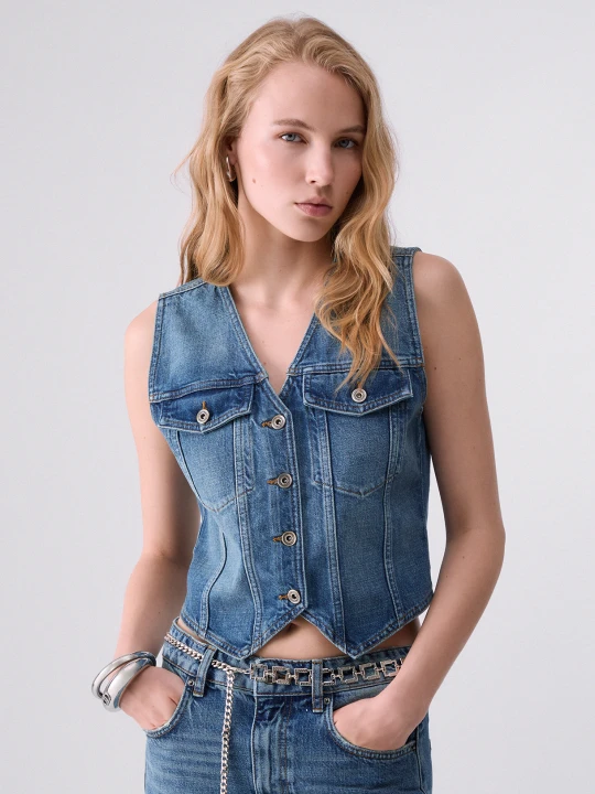 Zdjęcie produktu Liu Jo Denim Vest Blue Denim