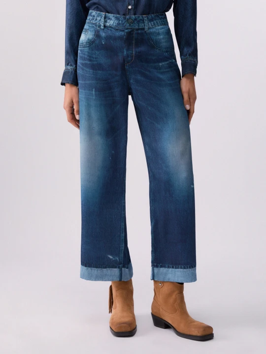 Zdjęcie produktu Liu Jo Digital-print Trousers Blue Denim