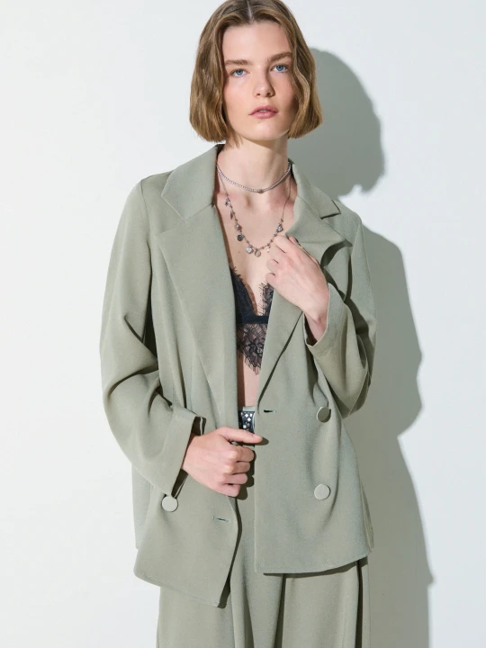 Zdjęcie produktu Liu Jo Double-breasted Blazer zielony