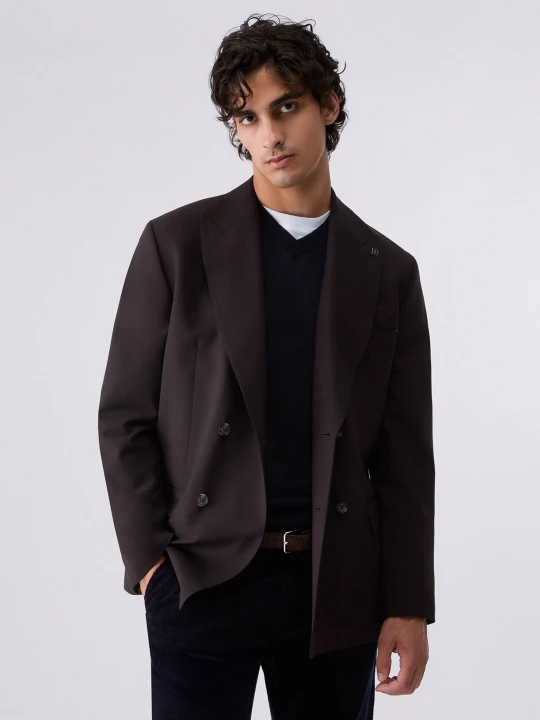 Zdjęcie produktu Liu Jo Double-breasted Wool Blend Jacket brązowy