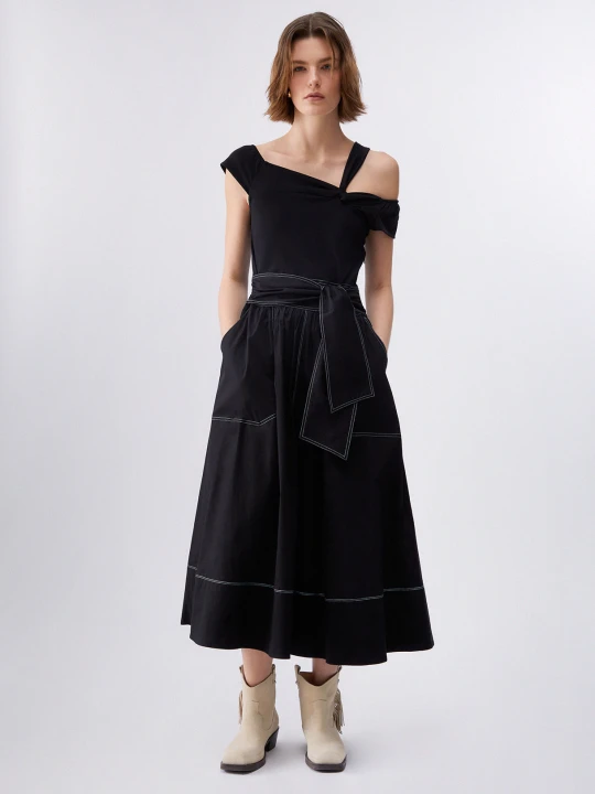 Zdjęcie produktu Liu Jo Dress With Bardot Neckline czarny