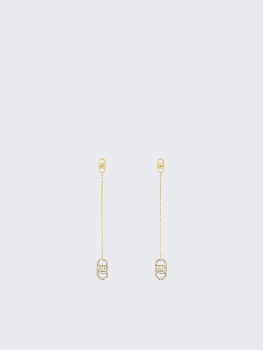 Zdjęcie produktu Liu Jo Multichain Earrings With Monogram złoty
