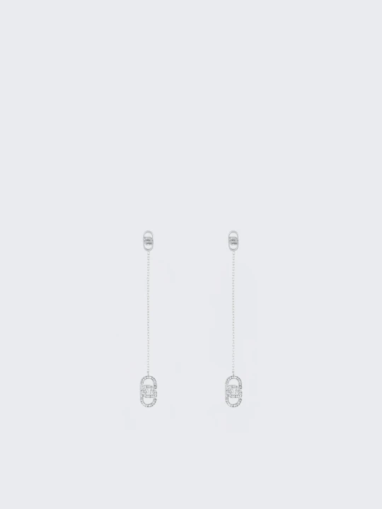 Zdjęcie produktu Liu Jo Earrings Multi-chain With Monogram srebrny