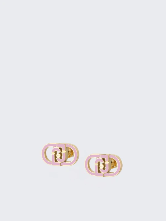 Zdjęcie produktu Liu Jo Earrings With Monogram Logo różowy