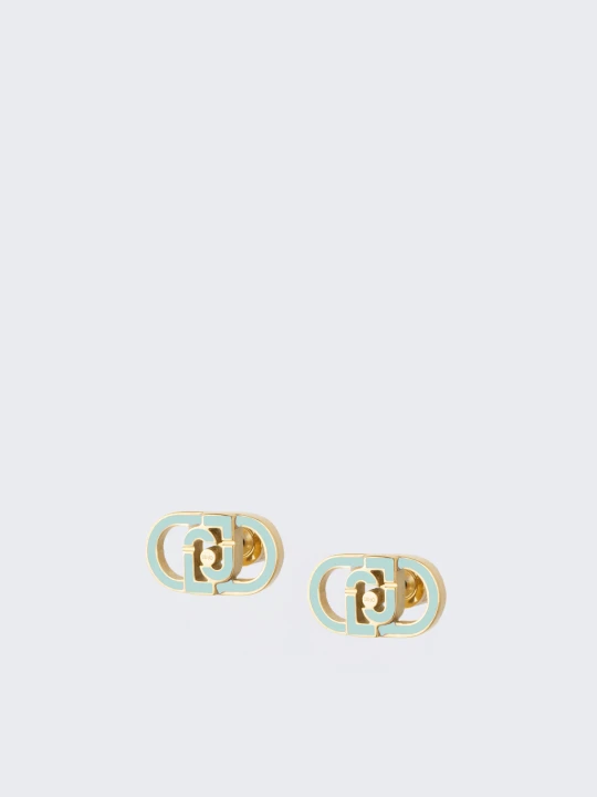 Zdjęcie produktu Liu Jo Earrings With Monogram Logo Light Blue