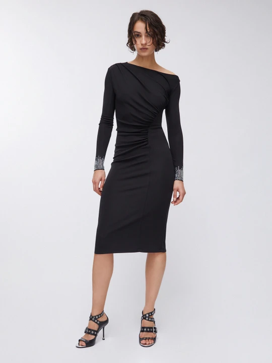 Zdjęcie produktu Liu Jo Elegant Dress With Gemstones czarny