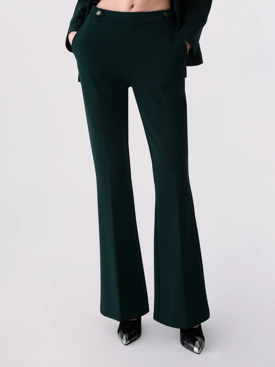 Zdjęcie produktu Liu Jo Flare Trousers Elegant Dark Green