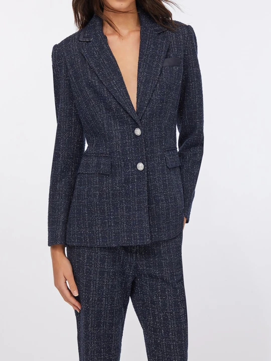 Zdjęcie produktu Liu Jo Elegant Jacket In Bouclé Dark Blue