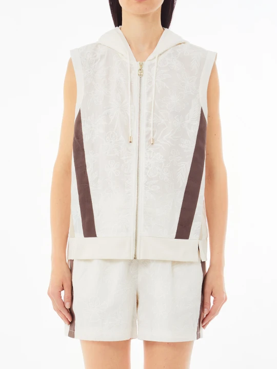 Zdjęcie produktu Liu Jo Embroidered Cotton Vest Milk