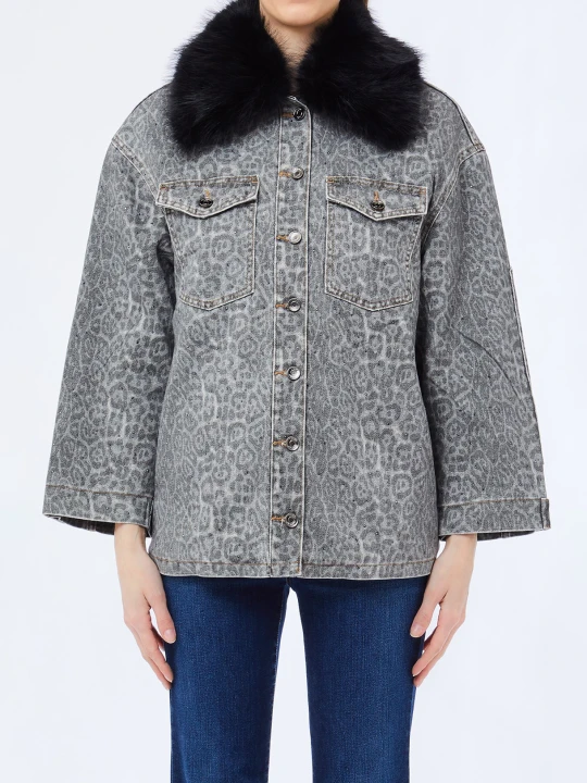 Zdjęcie produktu Liu Jo Faux Fur Jacket With Collar