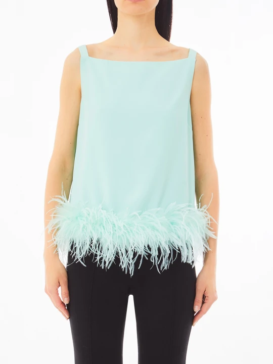 Zdjęcie produktu Liu Jo Feathered Top Mint