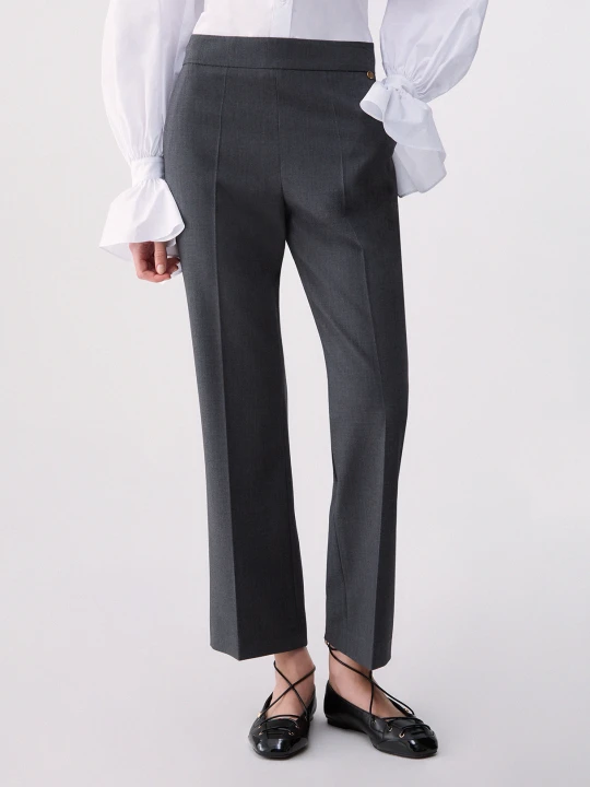 Zdjęcie produktu Liu Jo Flannel Flare Pants Dark Green