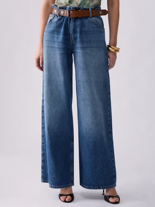 Zdjęcie produktu Liu Jo Flare Jeans With Belt Blue Denim