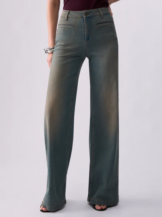 Zdjęcie produktu Liu Jo Flare Jeans With Welt Pockets Blue Denim