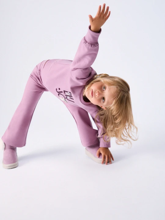 Zdjęcie produktu Liu Jo Flare Trousers In Stitch Milano Orchid