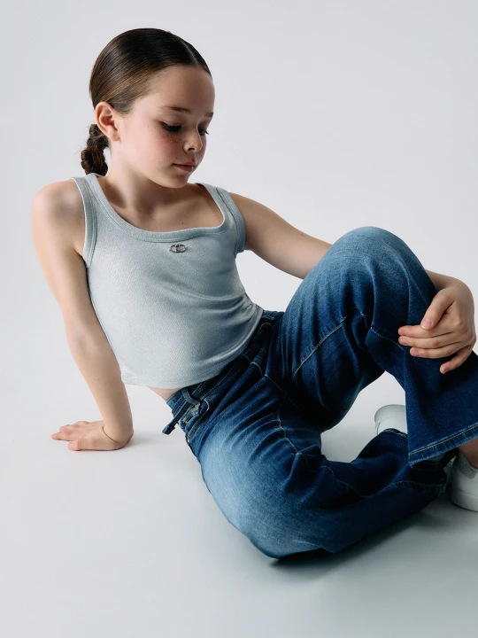 Zdjęcie produktu Liu Jo Flared Jeans With Belt Dark Denim