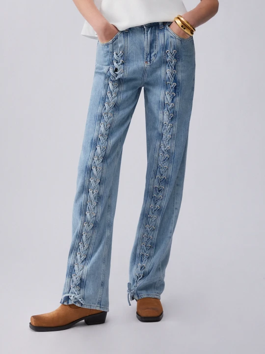 Zdjęcie produktu Liu Jo Flared Jeans With Braiding Light Denim