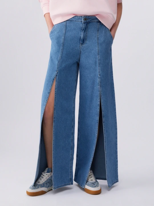 Zdjęcie produktu Liu Jo Flared Jeans With Slits Blue Denim