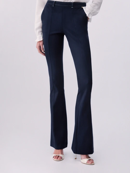 Zdjęcie produktu Liu Jo Flared Jersey Trousers niebieski