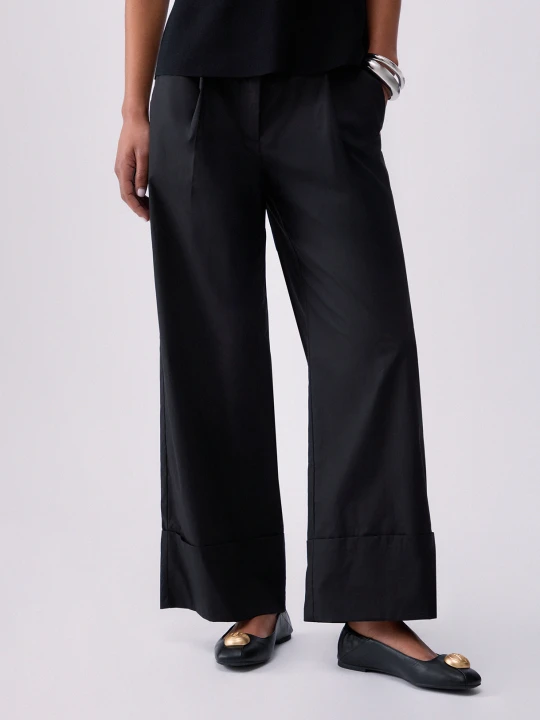 Zdjęcie produktu Liu Jo Flared Poplin Trousers czarny
