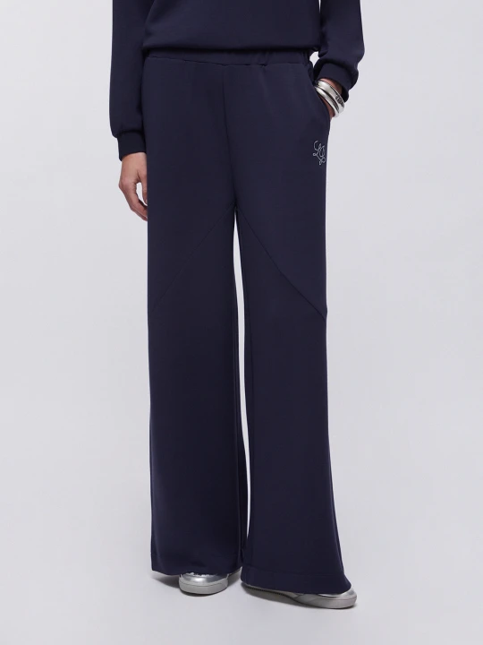 Zdjęcie produktu Liu Jo Flared Scuba Trousers Dark Blue