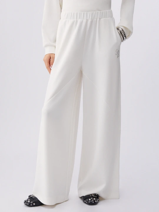 Zdjęcie produktu Liu Jo Flared Scuba Trousers Milky White
