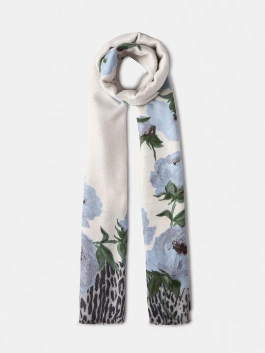 Zdjęcie produktu Liu Jo Floral Animal Print Stole Light Denim
