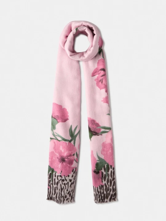 Zdjęcie produktu Liu Jo Floral Animal Print Stole Lilac