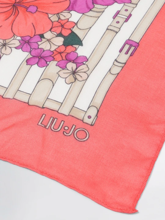 Zdjęcie produktu Liu Jo Floral Scarf Coral