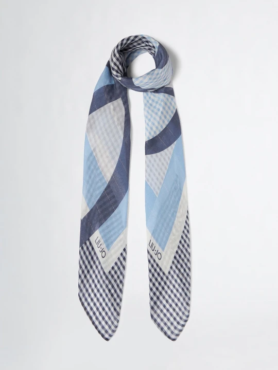Zdjęcie produktu Liu Jo Foulard With Chequered Print And Logo