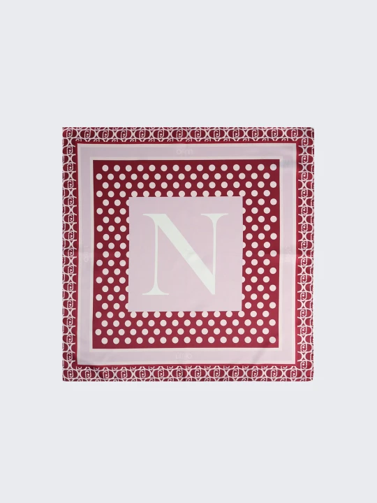 Zdjęcie produktu Liu Jo Scarf With N-letter Motif czerwony