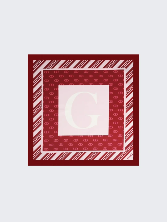 Zdjęcie produktu Liu Jo Scarf With G-letter Motif czerwony