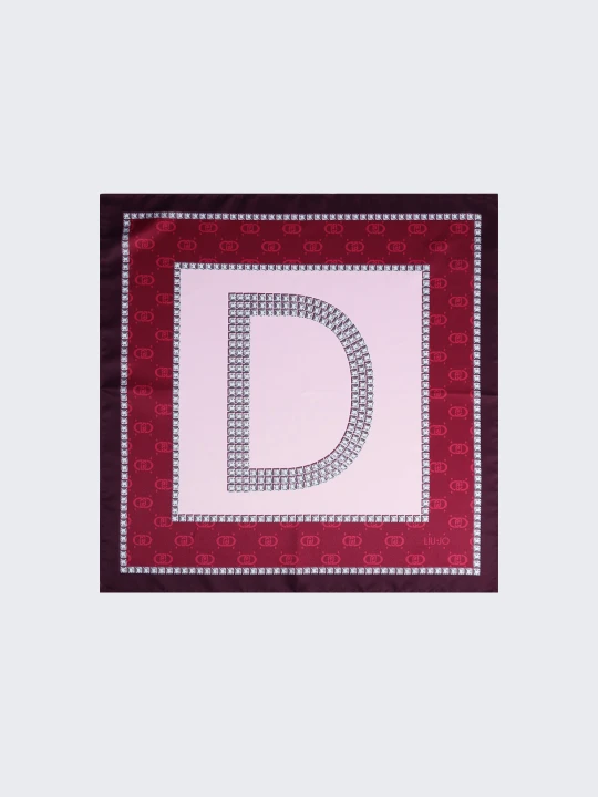 Zdjęcie produktu Liu Jo Scarf With D-letter Motif czerwony