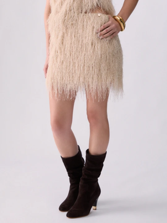 Zdjęcie produktu Liu Jo Fringe Mini Skirt Butter
