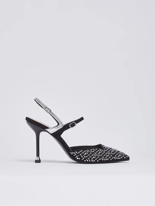 Zdjęcie produktu Liu Jo Full Rhinestone Slingbacks czarny